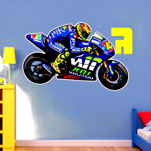 Adesivo celebrativo di Valentino Rossi