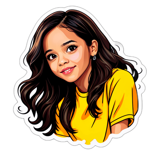Стикер с изображением Дженны Ортеги