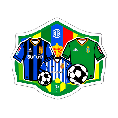 Σχεδίαση αυτοκόλλητου που απεικονίζει τον αγώνα μεταξύ της Ρεάλ Σοσιεδάδ και της Έλτσε