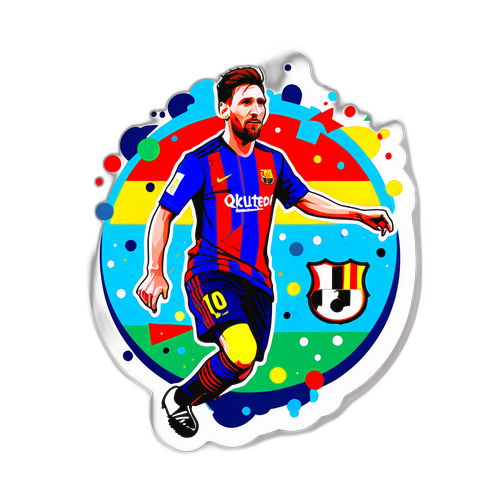 Sticker de Cumpleaños de Messi