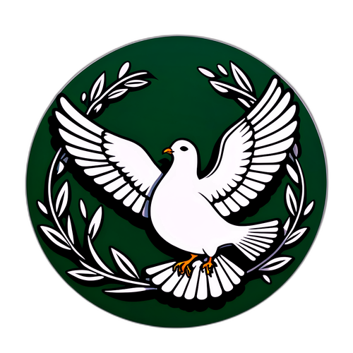 Palestinský mírový sticker