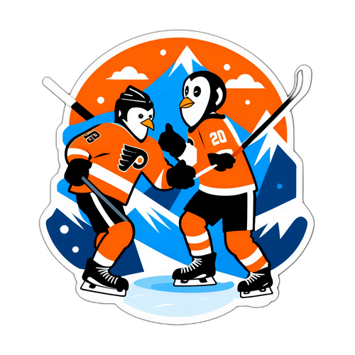 Penguins vs. Flyers Rivalry Sticker