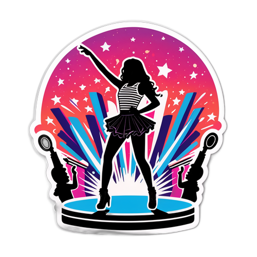 Concert Stage Sticker Design