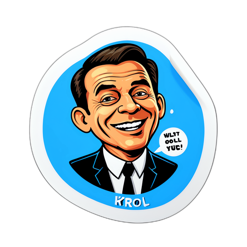 Humorystyczny Naklejka z Krol