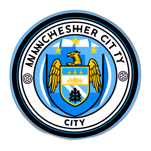 Hình Dán Màu Xanh Biểu Tượng của Manchester City