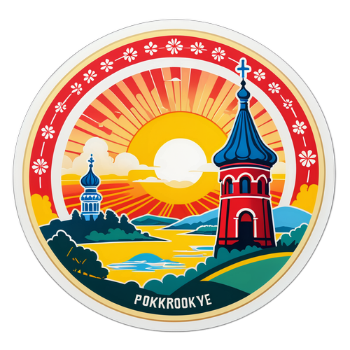 Комунавітивна наклейка на честь Покровського