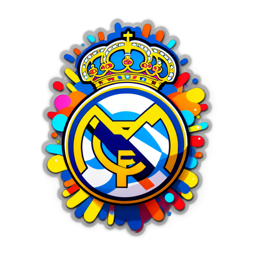 Exklusivt: Real Madrids Logotyp Blir En Världslig Snår av Färgglada Ljussättningar och Konfetti!