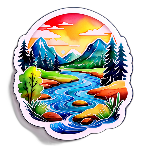 Artystyczna interpretacja rzeki Dniepr