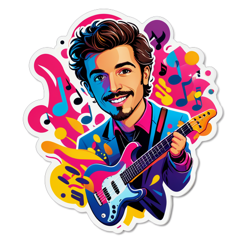 Stiker Musik Maxime Bouttier