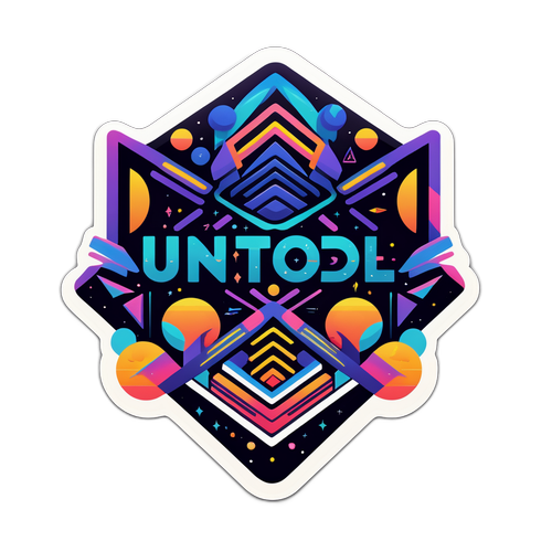 Sticker abstract pentru Untold 2025