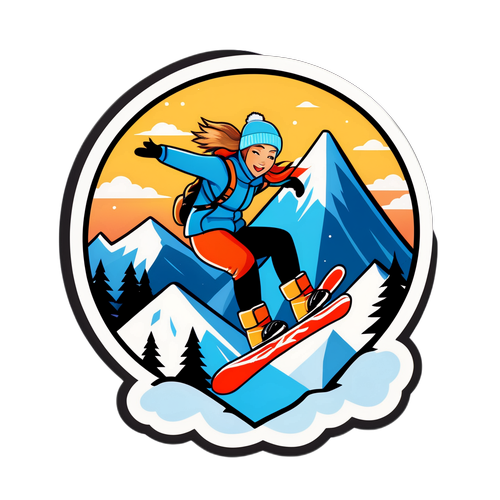 스노보드 타는 클로이 킴