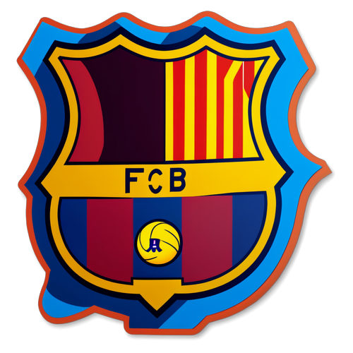 FC Barcelonas og Atlético Madrids logoer i 'El Clásico'