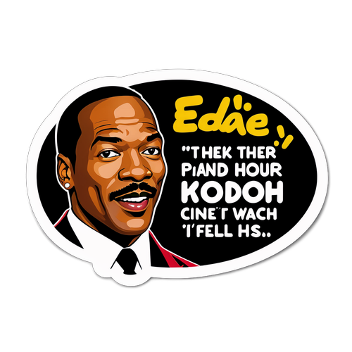 Morsom klistermærke med Eddie Murphys karakterer