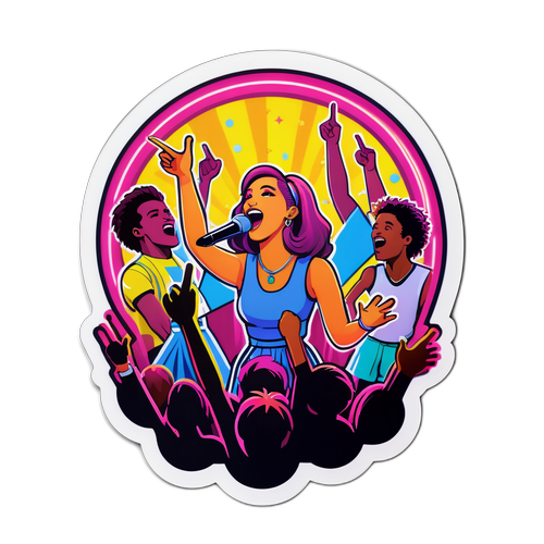 Vibrant Idol Concert Scene