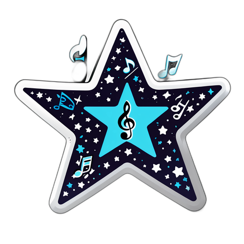 Ster Musicale Sticker