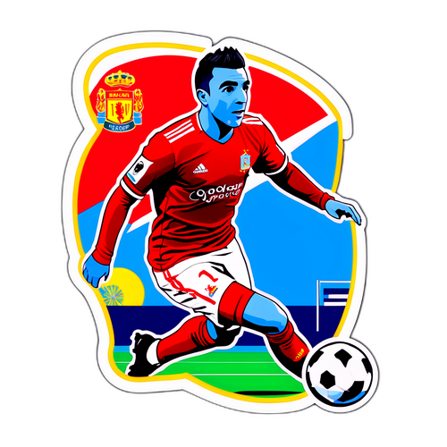 Σχέδιο αυτοκόλλητου με το Ιάγκο Άσπας