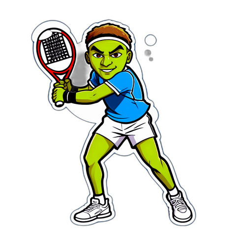 테니스 치는 야닉 시너 스티커