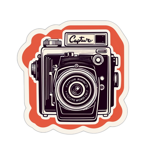 Vintage Kamera med Filmrullar