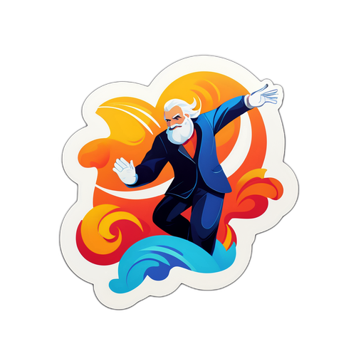 Ilustración de 'Nardoni' sobre un fondo abstracto que representa movimientos ágiles