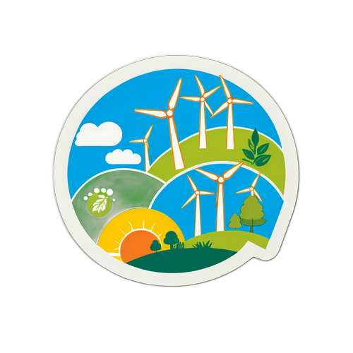 Nálepka s ekologickými motivy od ČEZ