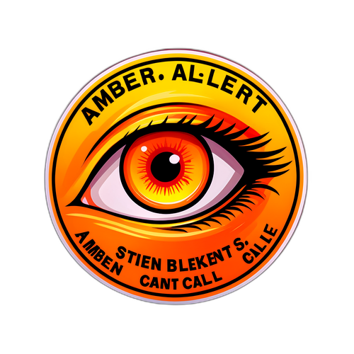 Amber Alert Siren Sticker