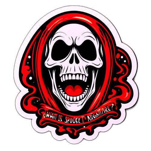 Gruseliger Scream Aufkleber