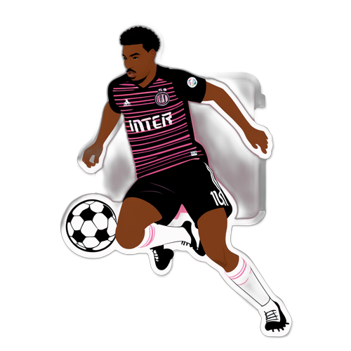 הוא מדרבל כדורגל עם הלוגו של אינטר מיאמי ברקע