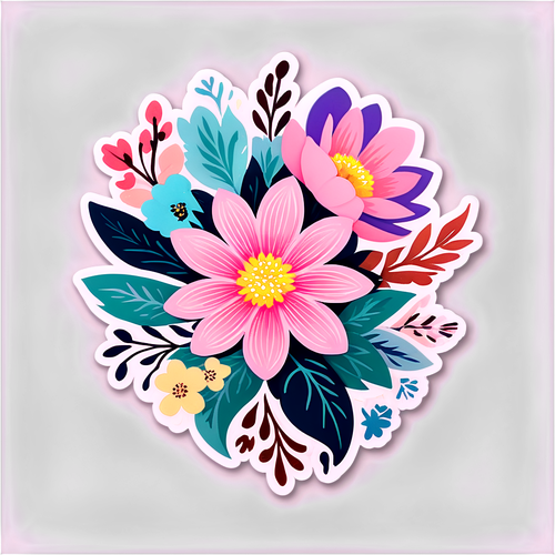 Adesivo Floral Elegante