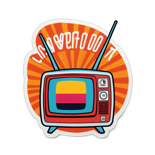 Sticker cu simbolul Antena 1
