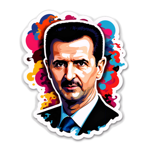 Portrait artistique de Bashar al-Assad