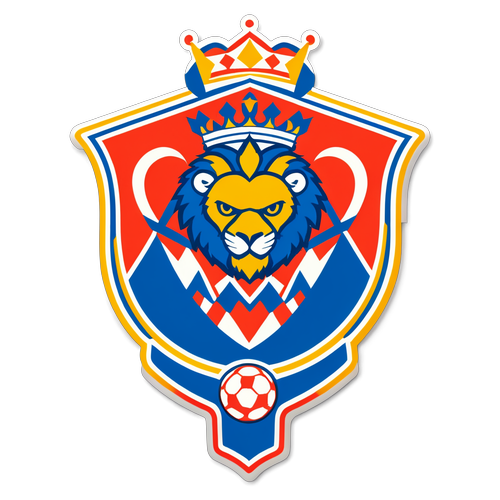 Stylizované logo FC Viktoria Plzeň v retro designu