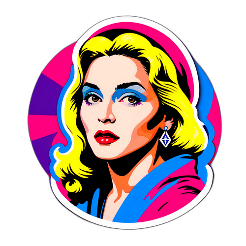 Pop art Madonna klistermærke