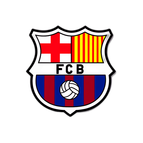 FC Barcelona İkonik Logosu için Tarihi Yansıtan Arka Plan