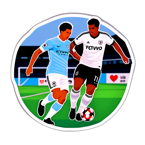 富勒姆與曼城比賽貼紙