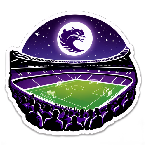 Cena do Estádio do Orlando City Durante um Jogo Sob a Luz da Lua
