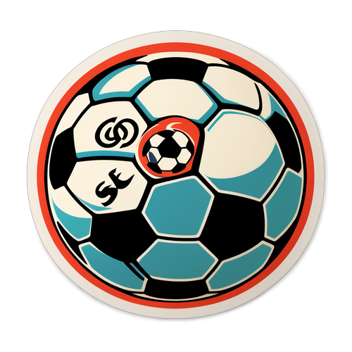 Quick Boys logo met vintage voetbal ontwerp