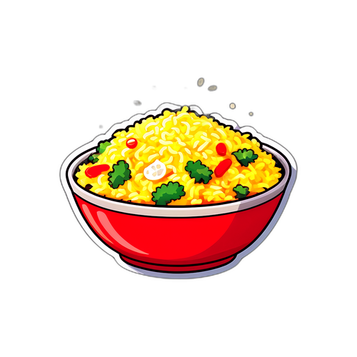美味しそうな炒飯のイラスト