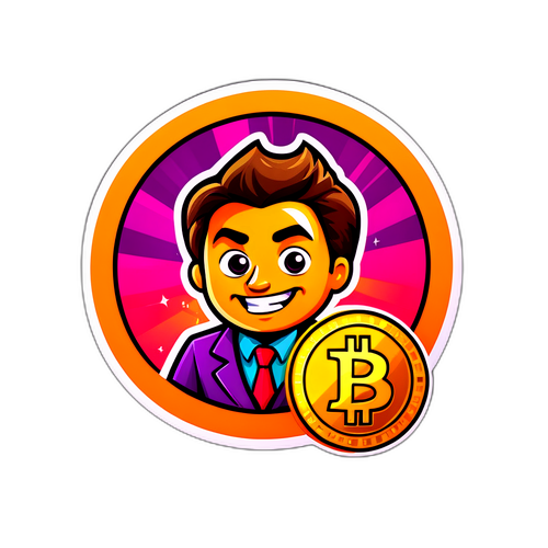 Στιγμιότυπο με χαρακτήρα που κρατάει bitcoin