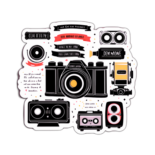 Elegantní nálepka s citáty Demi Moore