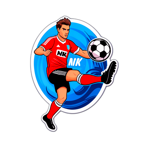NRK Sport med fotballer i aksjon