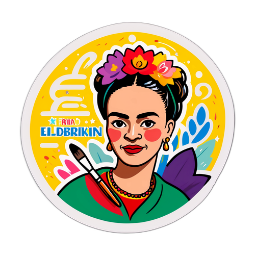 Inspirerande klistermärke av Frida Eldeberink