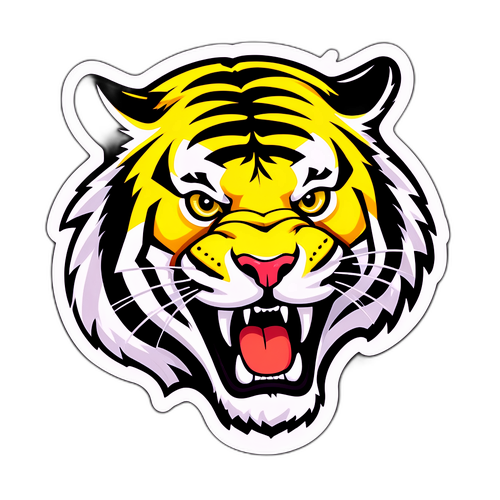 Sticker Harimau Bold Bertemakan Dortmund