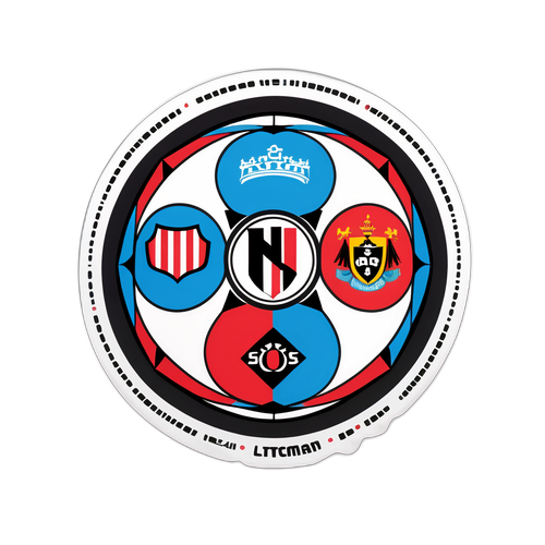 Una pegatina que celebra la rivalidad histórica entre Newell's y Atlético Tucumán