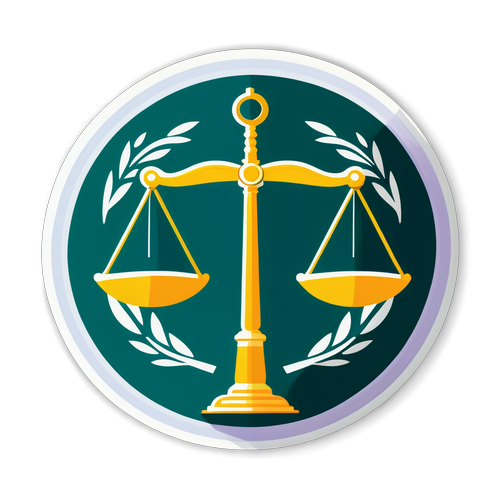 Adalet ve Reform Sembolleri Sticker