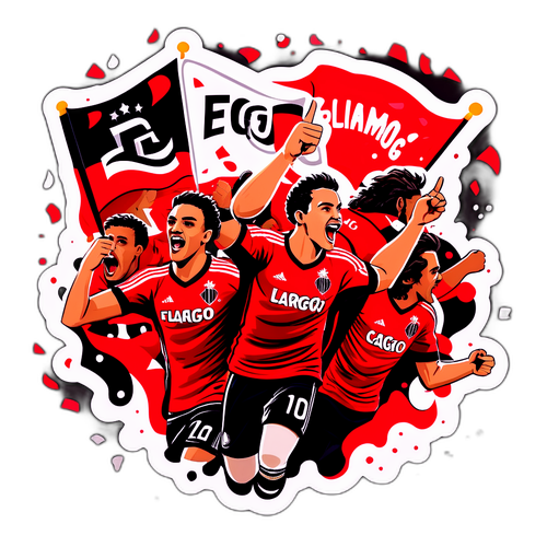 Stiker Suporter Sepak Bola Meriah