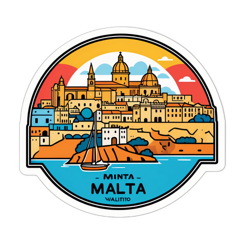 Malta Landmark Sticker