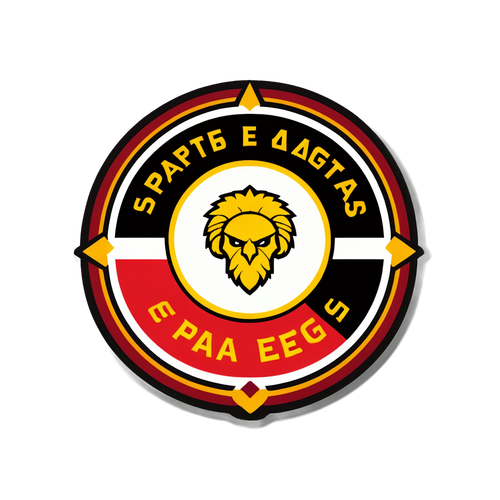 Sticker ter ere van Sparta en Go Ahead Eagles