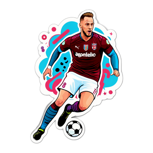 Stylisierte Aufkleber von Marko Arnautovic