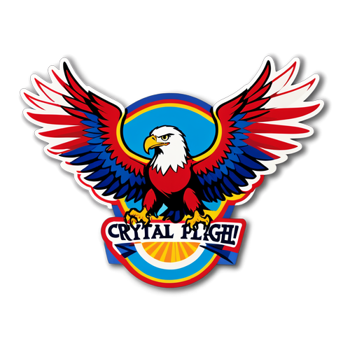 Sticker Crystal Palace: Helang Terbang