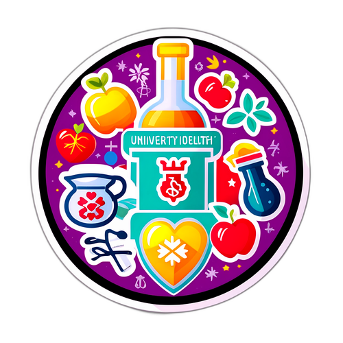 Sağlık Temalı Eğlenceli Sticker